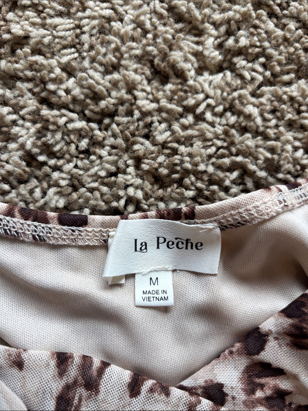 Brown Leopard Print Ruffle Tank Top - Picture 3 of 3